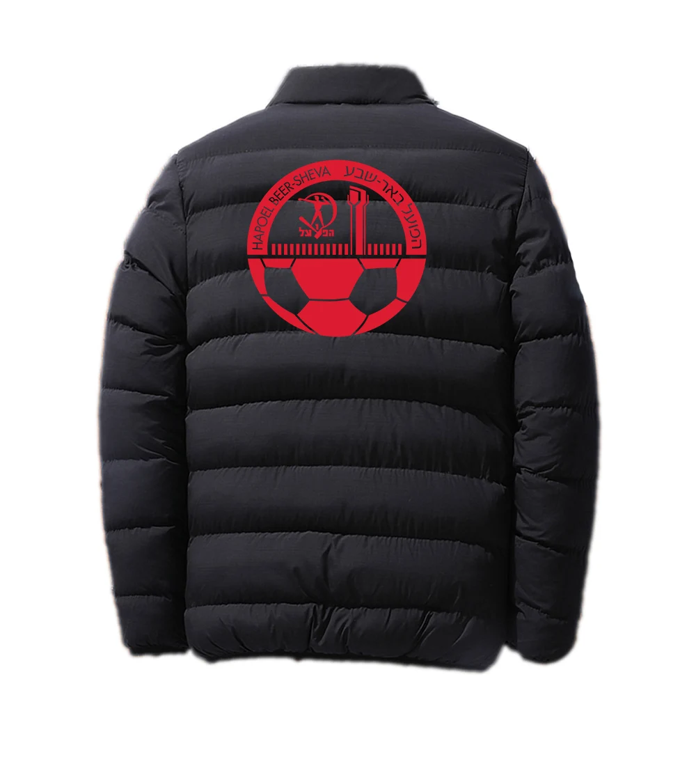 HAPOEL BEER SHEVA Printed New Winter Stand-Up Collar giacca in cotone Fashion Parker Zipper Hoodies imbottito Warmer Coat Top