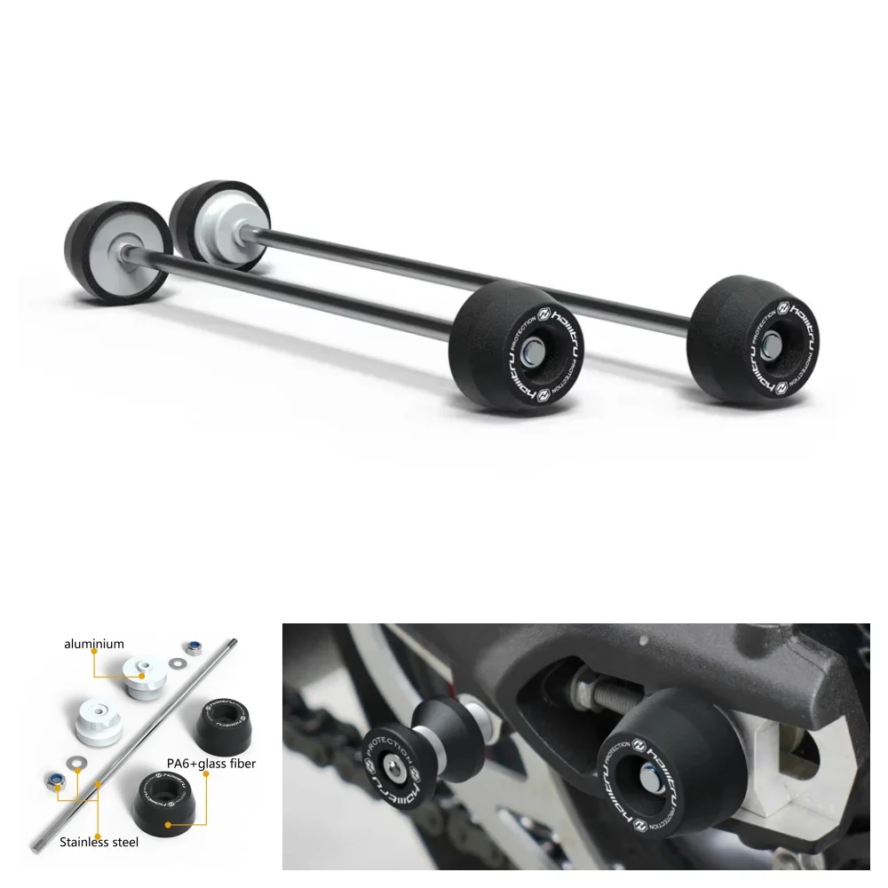 

For Triumph Tiger 850 Sport / Tiger 900 GT Rally Pro 2020-2024 Front Rear Axle Fork Crash Slider Motorcycle Wheel