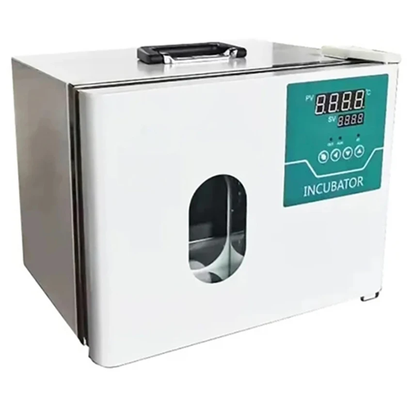 Incubadora portátil de 9,2/12,8l, máquina incubadora de calefacción termostática de temperatura constante biológica de laboratorio con sincronización