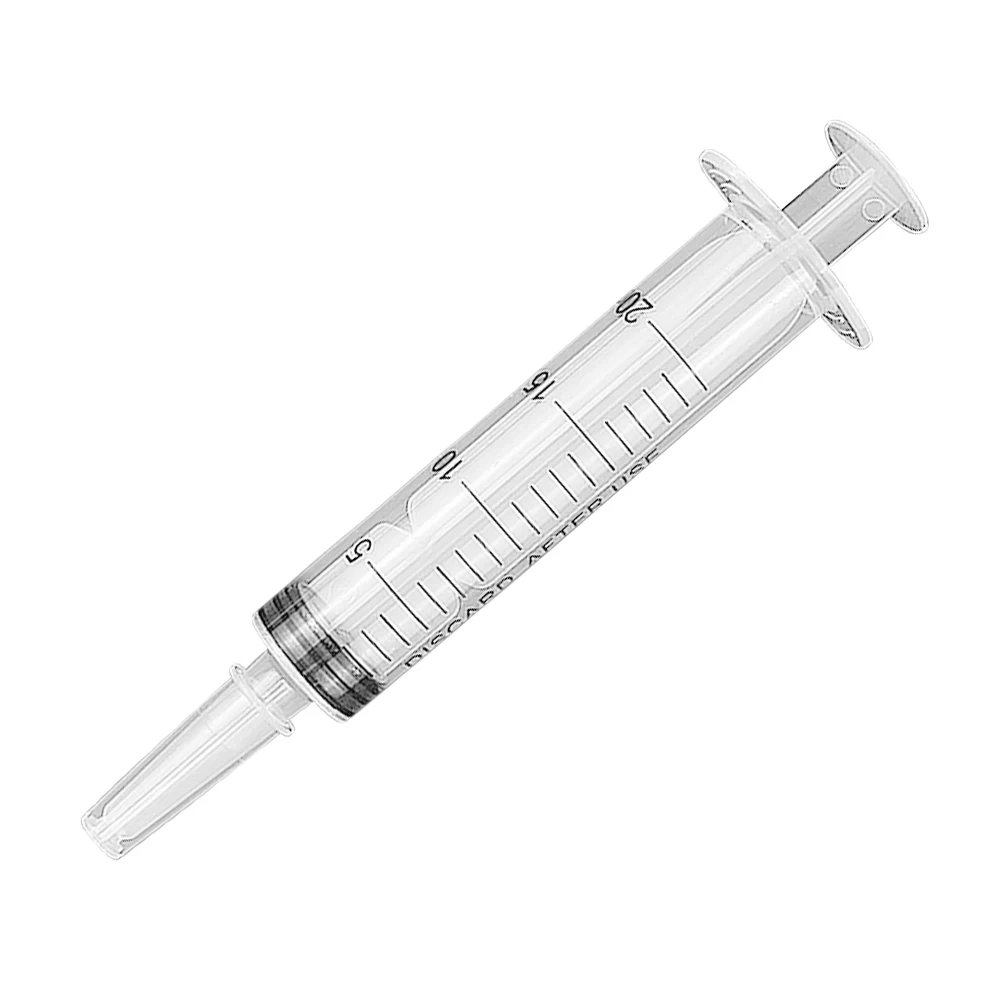 20ml Syringe Glue Filling Plastic Syringe Nutrient Sterile Health Without Needle Watering Refilling for Industrial Hydroponics