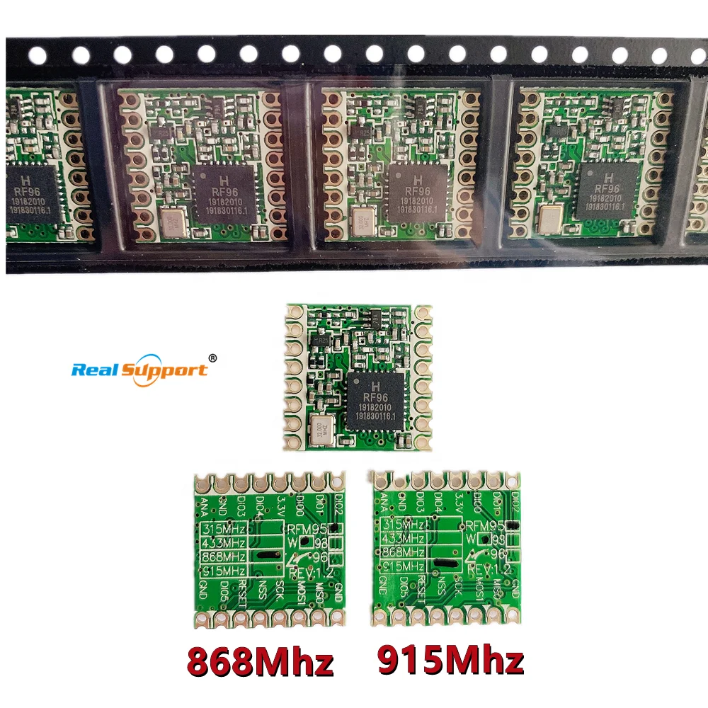 RFM95W-868S2 RFM95W-915S2 RFM96W-433S2 الأصلي RFM95W RFM96W طويلة المدى وحدة إرسال واستقبال الترددات اللاسلكية وحدة الاتصالات LoRa