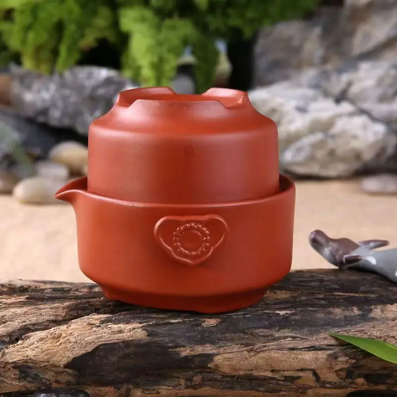 Ceramics black Tea set Include 1 Pot 1 Cup, Travel teapot elegant gaiwan,Beautiful and easy teapot kettle,kung fu teaset