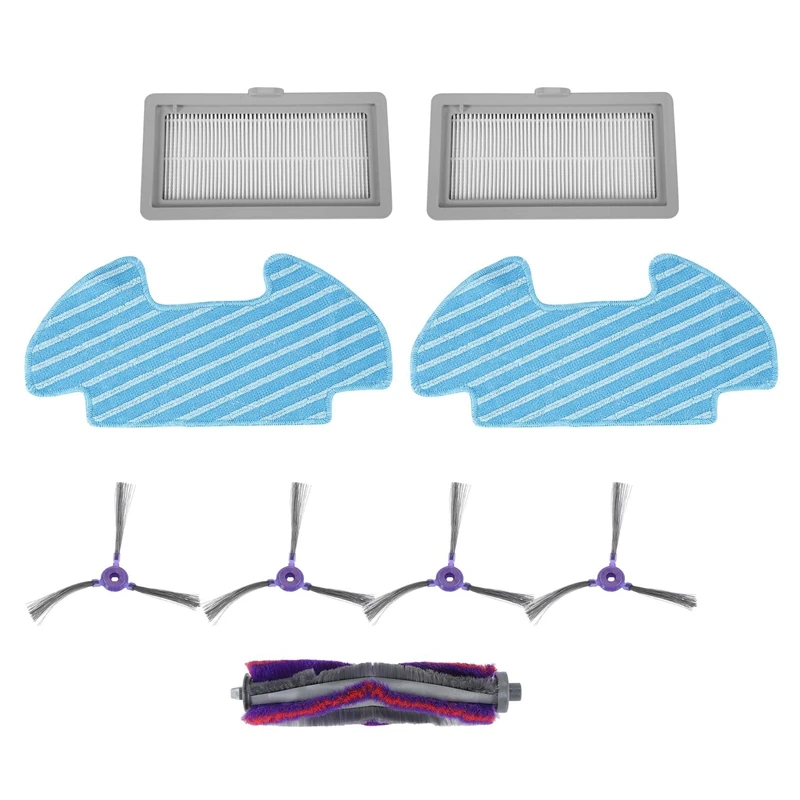 

9 Pieces / Set Roller Side Brush Wipe Filter Replacement For Samsung Powerbot-E VR05R5050WK Vacuum Cleaner Spare Parts