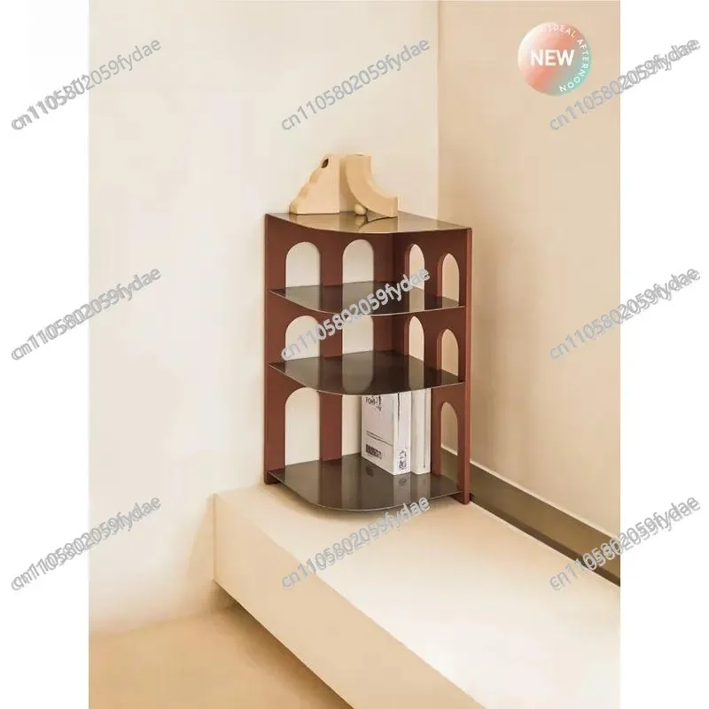 Entrance Metal Shoe Rack Small Bedroom Household Multi-layer Simple Bookshelf Dormitory Storage Cup Holder