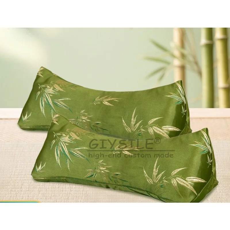 

JFLEGAL Green Special Buckwheat Shell for Cervical Vertebra To Help Sleep 2025 Single Round Column Cervical Vertebra Pillow