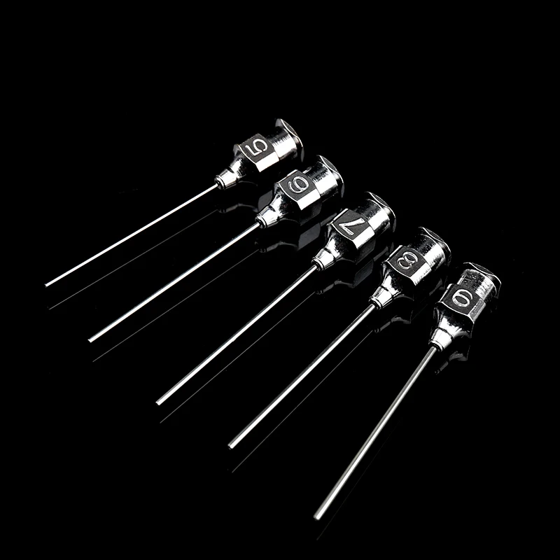 Eye irrigation needle flat head oral stainless steel instrument tool lacrimal passage operation No. 56789 straight corner