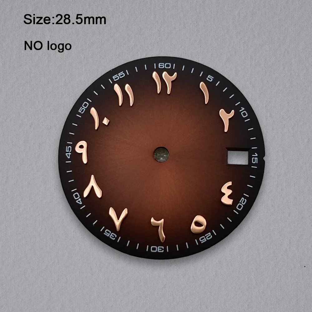 Nh35 Dial No Logo 28.5mm Watch Arabic Blank Dial For NH35 Movement Custom Logo Watch Dials Hands Accessories Repair Tools