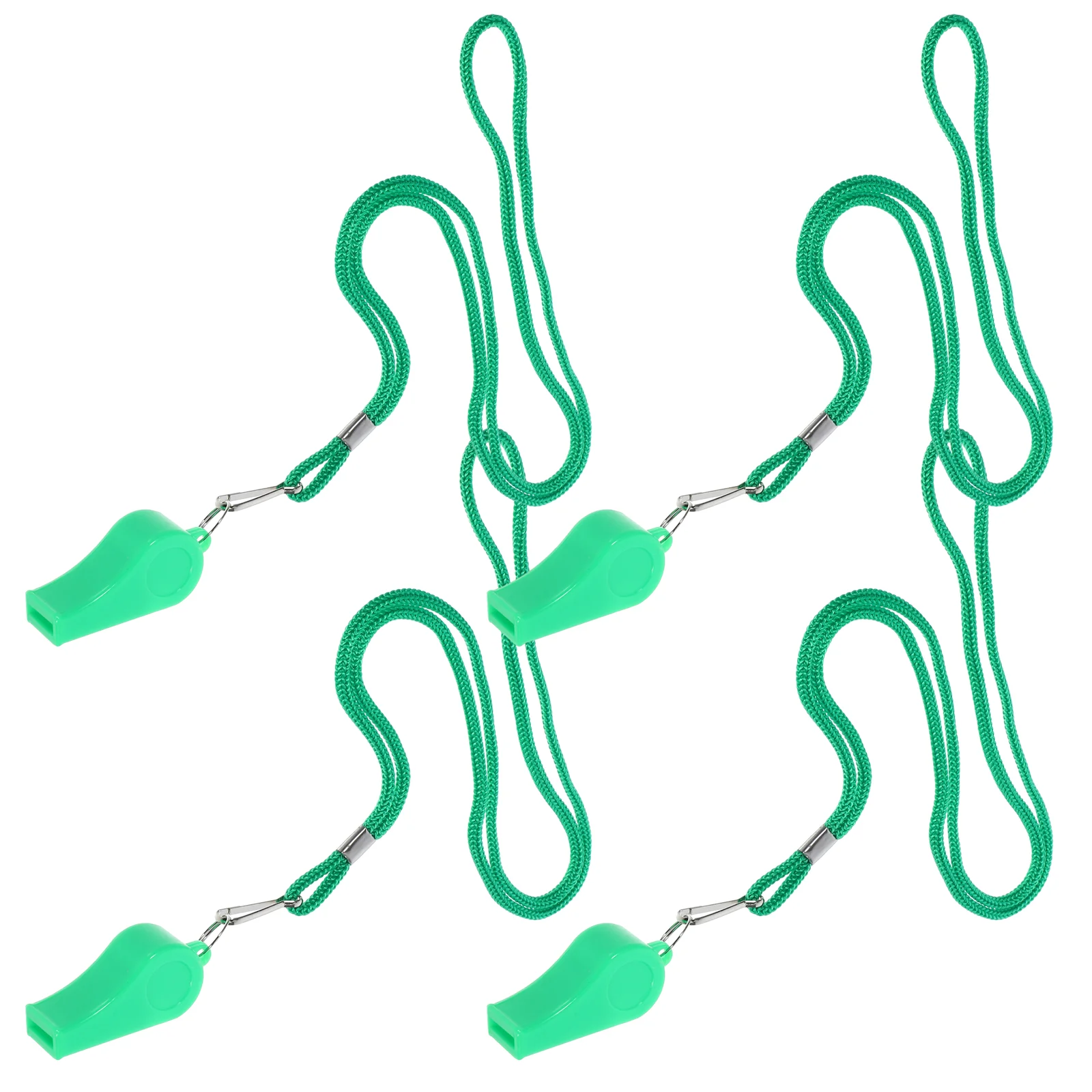 

4 Pcs Sports Whistle Referee Hiking Multipurpose Plastic Pendant 490X210X170CM Basketball Decor Travel