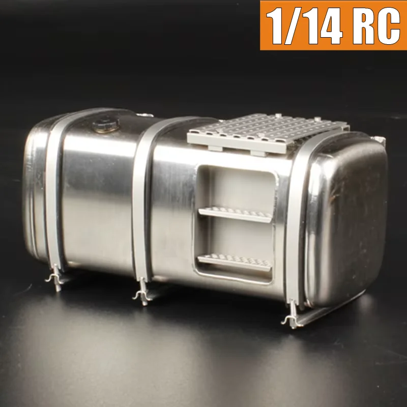 Simulation Metal Pedal Tank Urea Tank for 1/14 Tamiya RC Truck for SCANIA 770S R620 for VOLVO Arocs for MAN TGX Car