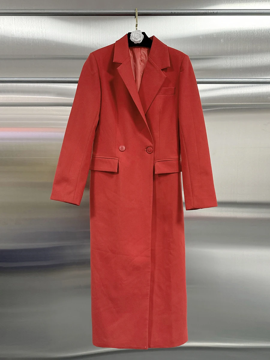 Chiever sólido emendado bolso chique jaqueta feminina lapela manga longa solta commute temperamento jaquetas femininas outono moda nova