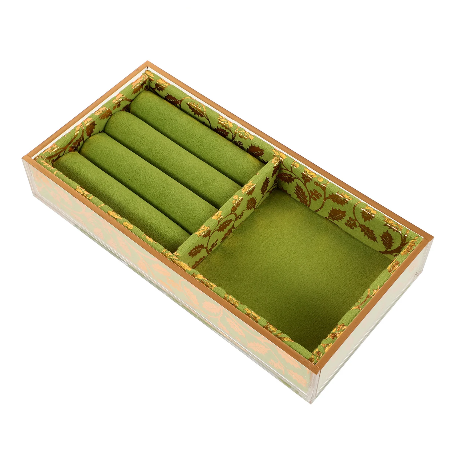 علبة عرض المجوهرات من قماش الأكريليك منظم قابل للتكديس للخواتم والأقراط والأساور والقلائد وحامل الأدراج #3