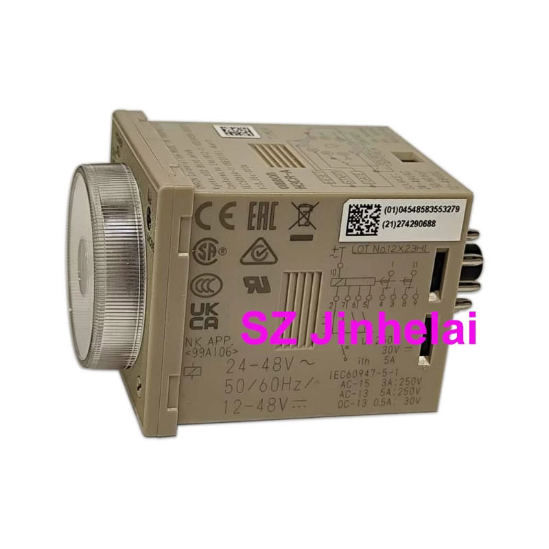 Authentic Original Omron Time Relay Adjustable Timer Switch Relays H3CR-A 24-48VAC/12-48VDC or 100-240VAC