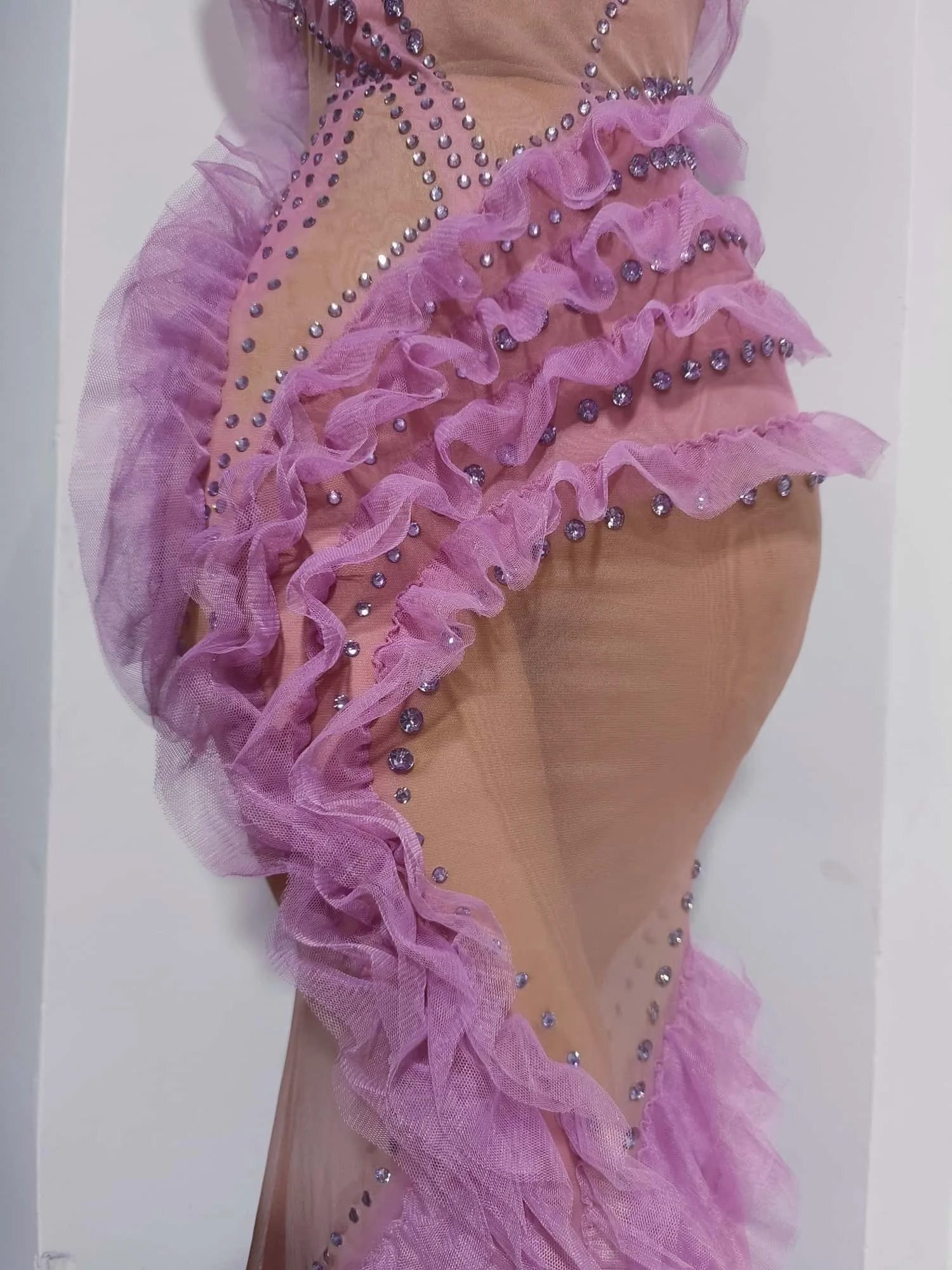 Sukienka na bal, urodziny, elegancka suknia wieczorowa w stylu syreny, seksowny kostium sceniczny do klubu nocnego, zdobiona błyszczącymi cyrkoniami, Zijuan