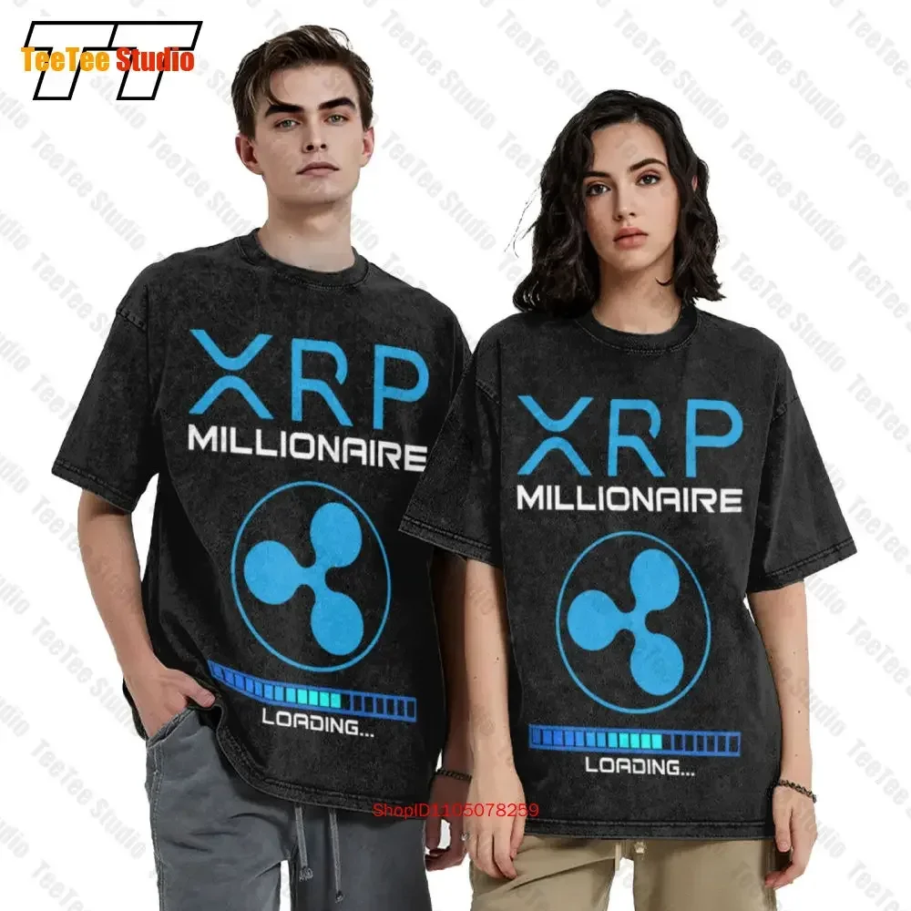 Xrp Crypto Millionaire Hodl Ripple Token To The Moon Bullrun Vintage Oversized T-Shirt UFDF