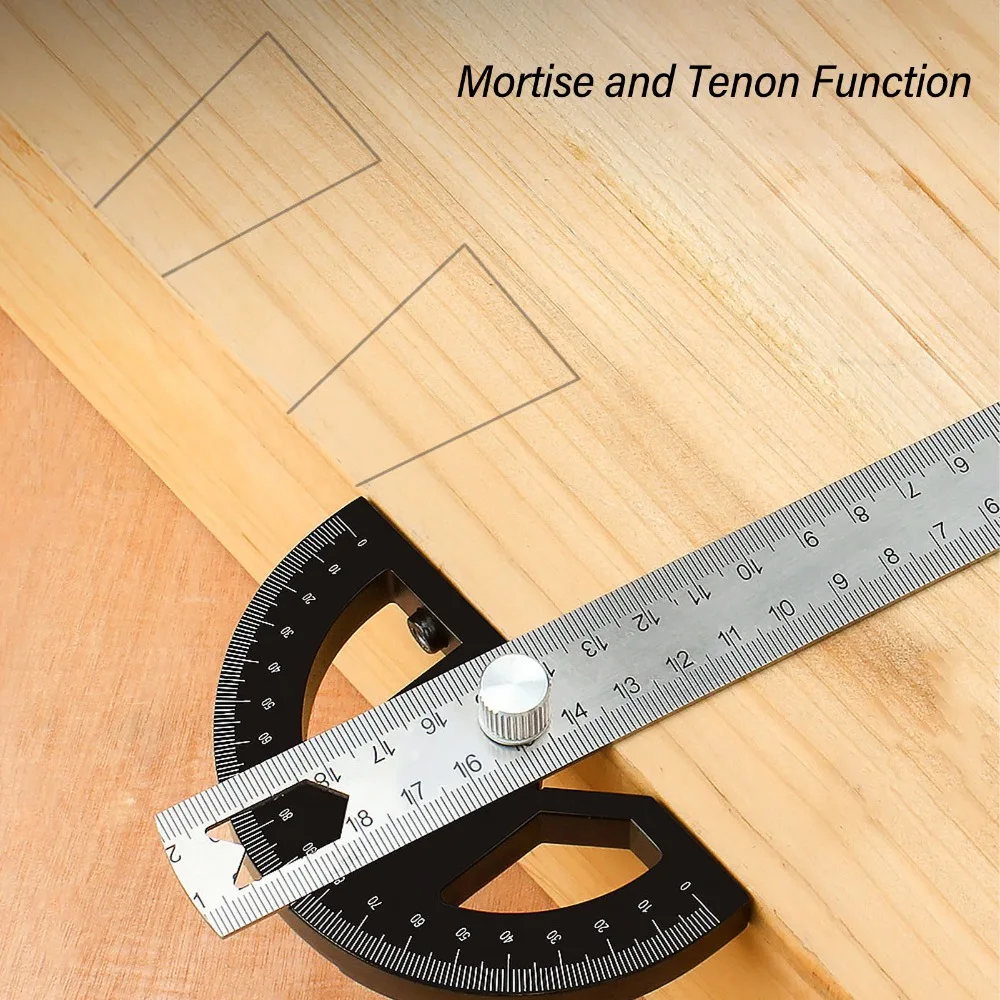 12-inch-angle-protractor-stainless-steel-0-180-degrees-angle-finder-ruler-silver-adjustable-protractor-square-woodworking