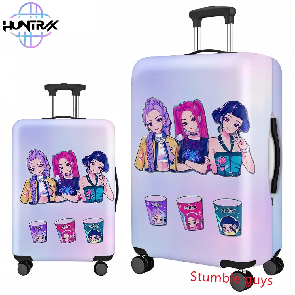 غطاء الأمتعة Anime Kpop Demon Hunters يناسب حقائب السفر الناعمة مقاس 18-32 بوصة #4