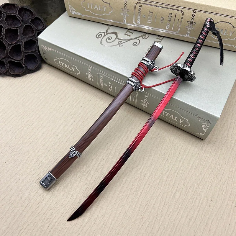 

25cm Sekiro:Shadows Die Twice Game Replica Mortal Blade Gracious Gift of Tears Fushigiri Katana Metal Weapon Model Ornaments Toy