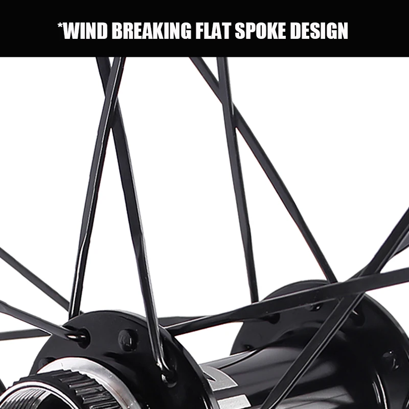 Novatec Road Bike Wheeset Ultra-light Carbon Fiber 700C D981