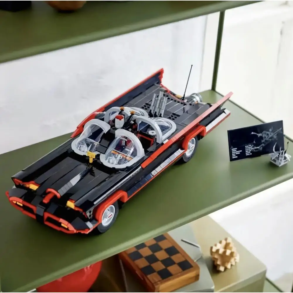 

1822pcs Series Super Bat Classic TV Heroes 76328 Batmobile Supercar Model Building Block Toy Ornament Birthday Holiday Gifts