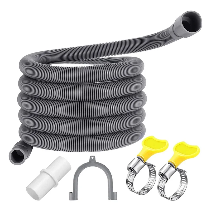 

Washing Machine Drain Hose 10 Ft Flexible Dishwasher Drain Hose Extension Kits Corrugated Washer Discharge Hose