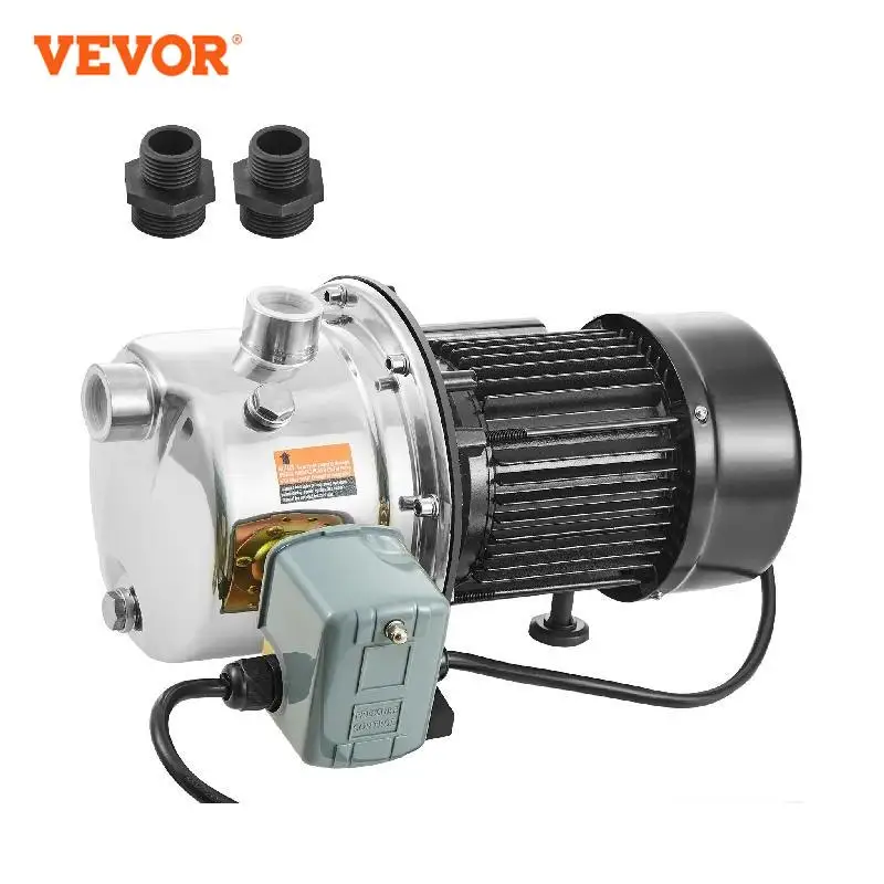 

VEVOR Shallow Well Jet Pump 115 Volt Cast Iron / Stainless Steel Irrigation Water Pump for Agricultural Garden Irrigation System