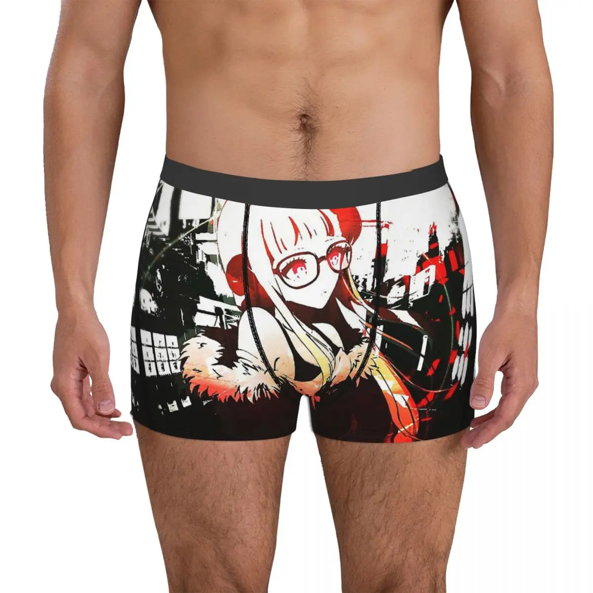 Futaba Sakura Persona 5 P5 Game Underpants Homme Panties Male Underwear Ventilate Shorts Boxer Briefs