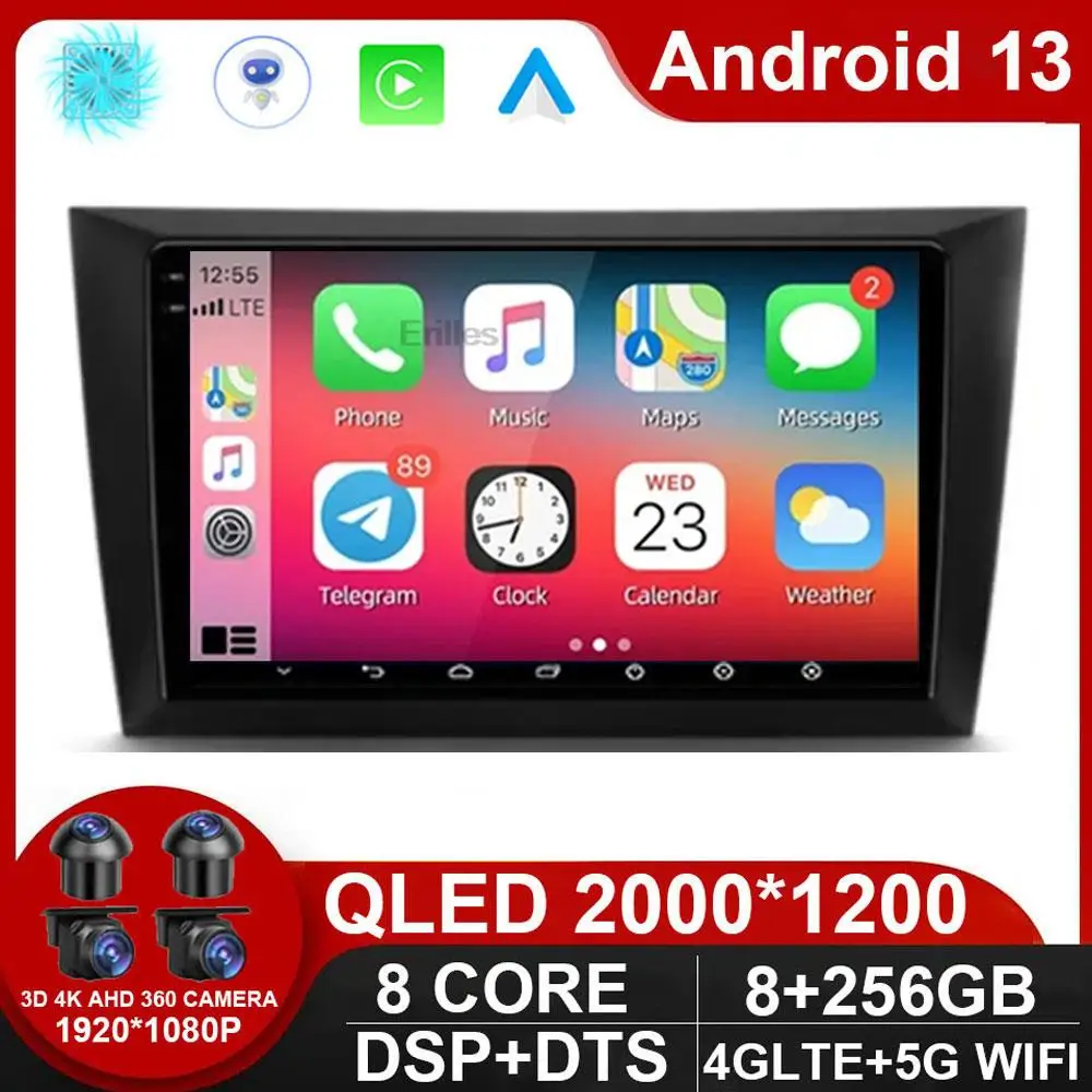 

Android 13 For Volkswagen VW Golf 6 2008 - 2016 Car Radio Carplay Auto Multimedia Stereo Video Player GPS Navigation QLED 4G DSP