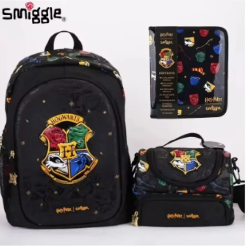 Genuine Australian Smiggle Student Backpack Children'S Stationery Pencil Case Load Reduction Backpack Lunch Bag Student Gift