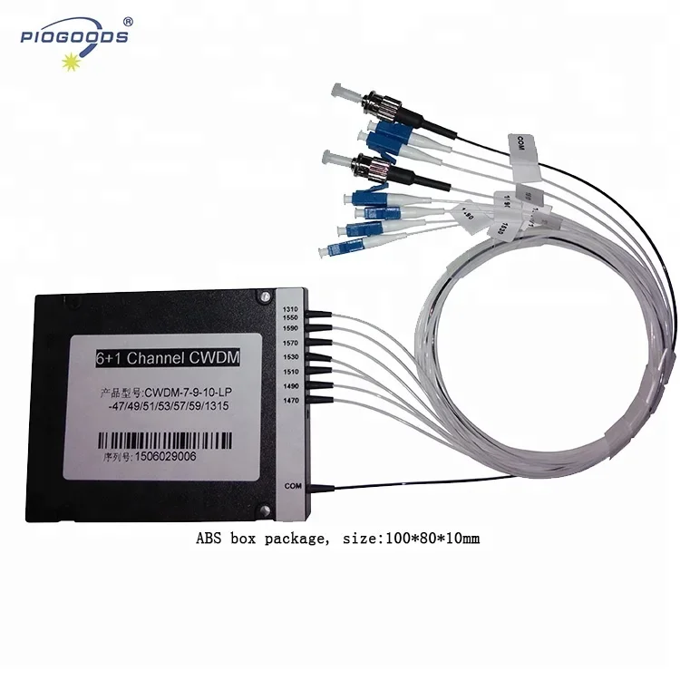 Connettori FC/SC/ST/LC a 16 canali pacchetto scatola ABS fibra singola Cwdm mux demux multiplexer