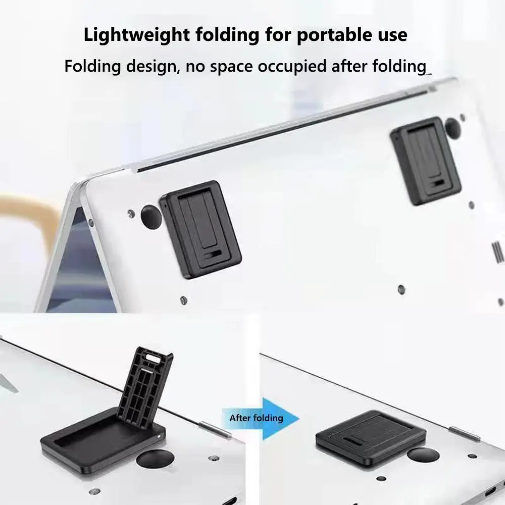 1 pair Mini Laptop Stand Portable Invisible Computer Keyboard Holder Foldable Anti Slip Cooling Pad For Huawei/Xiaomi Notebook
