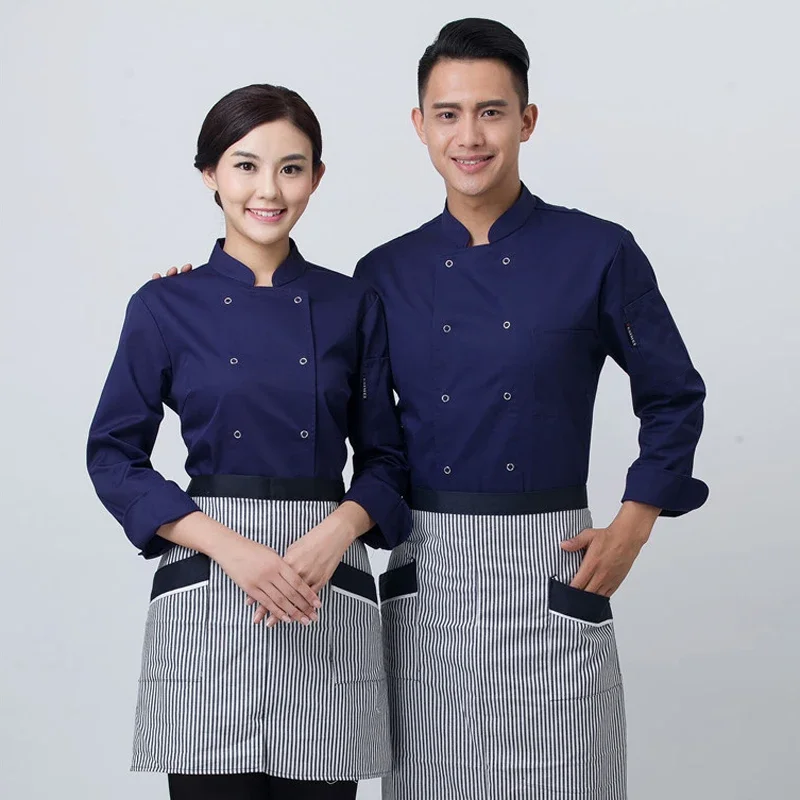 Cocinas de colores de cocina, uniformes de chef de alta calidad, ropa del Reino Unido, ropa de chef de restaurante para mujer, ropa de chef para mujer