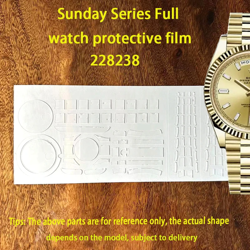 

Suitable for Rolex 228238 watch film 40DD black rock sugar week calendar 40MM dial