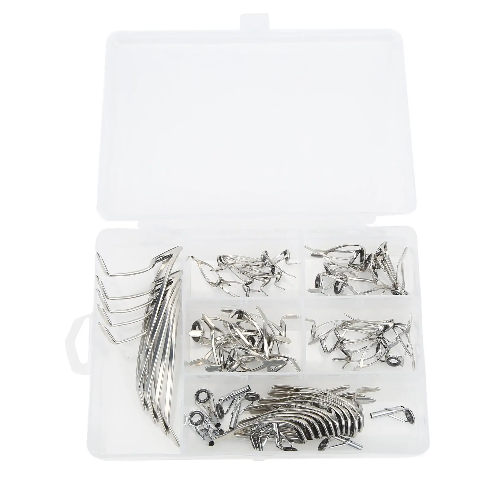 

Fishing Rod Repair Kit Fishing Rod Guides Corrosion Resistant for freshwater and Saltwater Use