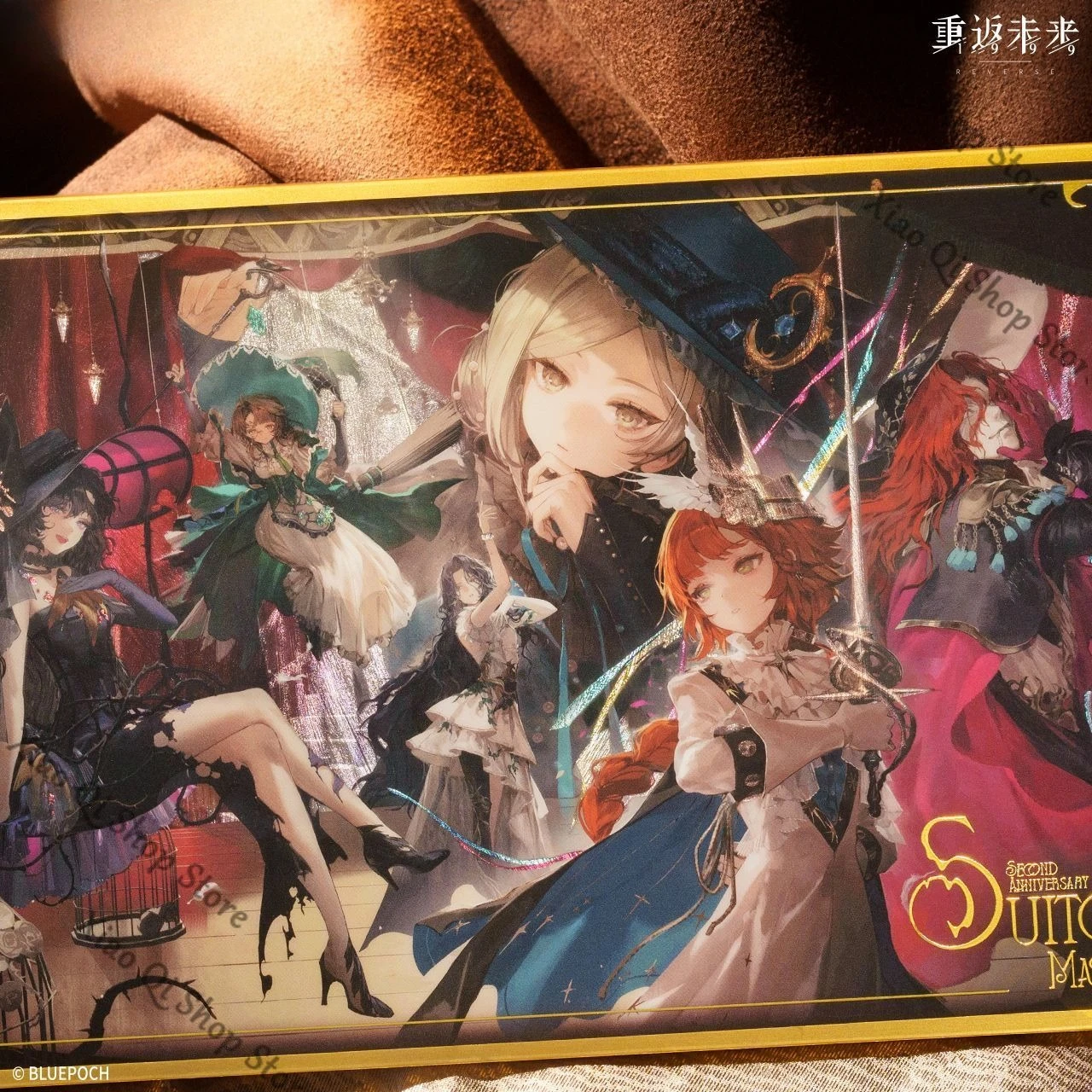 العكسي الأصلي الرسمي: 1999 عنصر رباعي من الورق الأكريليك الملون، إصدار جامعي عالي المظهر