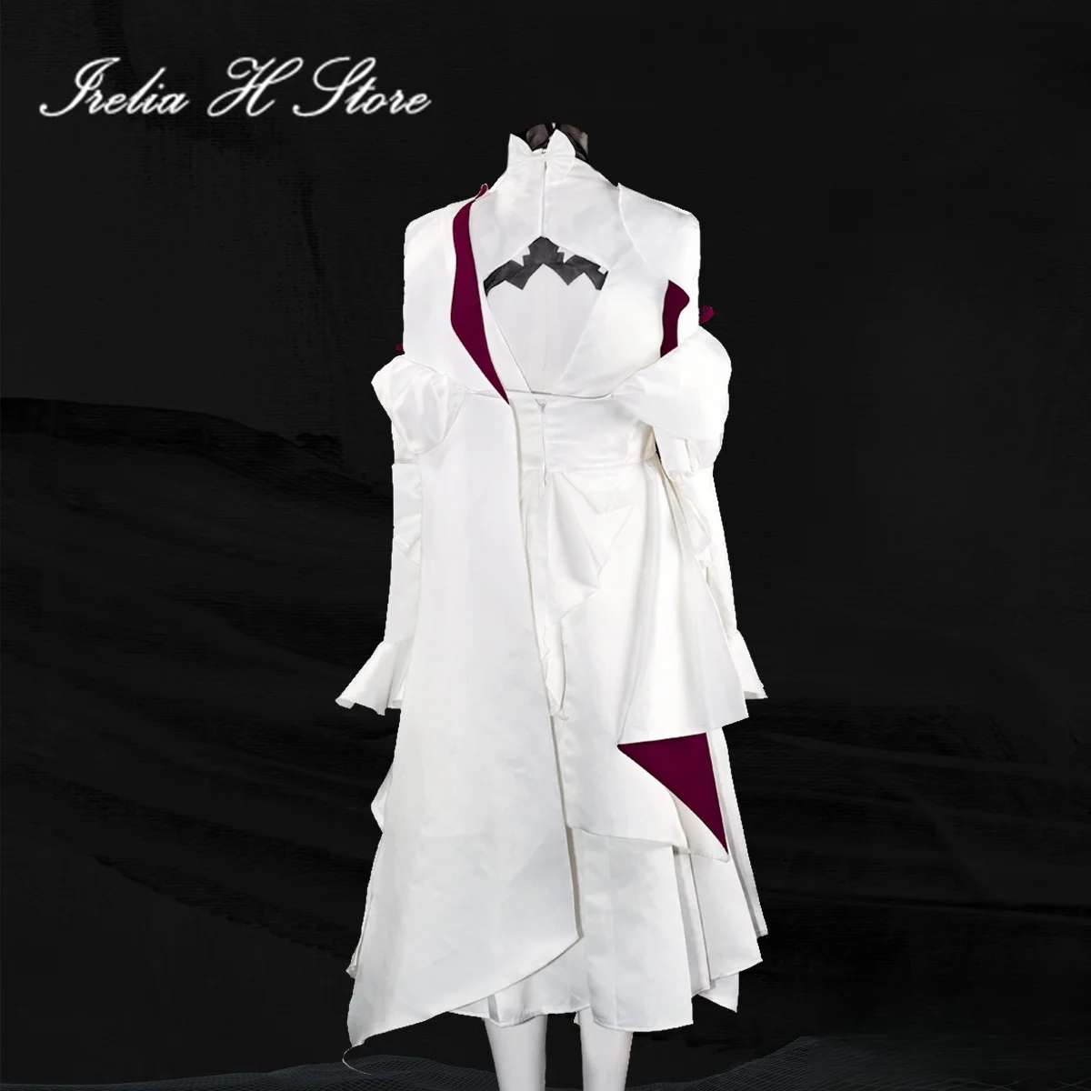 أزياء Irelia H FF14 Queen of Hourne Bliaud التأثيرية فستان Final Fantasy XIV فساتين حفلات الهالوين يمكن صنعها حسب الطلب