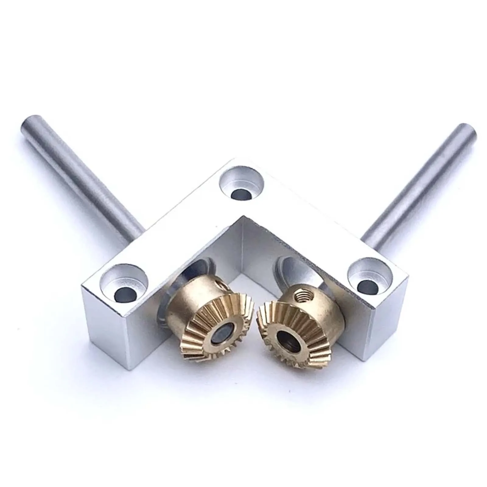 

4/5mm Mini Right Angle Corner Gear Converter, Small 90° 1:1 Bevel Gear Commutator Model Transmission Gearbox