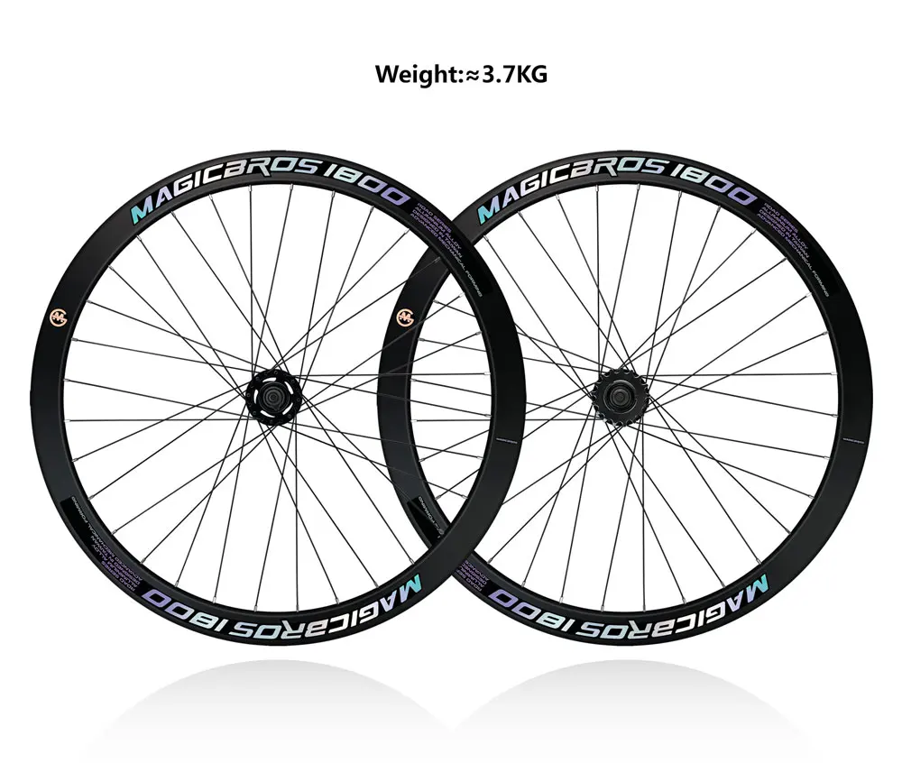 MAGICBROS Fixie Laufradsatz für Bahnrad mit V-Bremse, 40MM 60MM Clincher Einzelgang-Fahrradlaufräder 700C für Fixed-Gear-Bikes – Detail 11