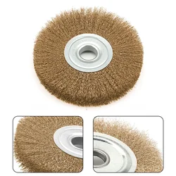 3In Flat Crimped Stainless Steel Wire Wheel Brush For Angle Grinder 0.52in Bore Polishing Wheel Abrasive Tool Metal Derusting