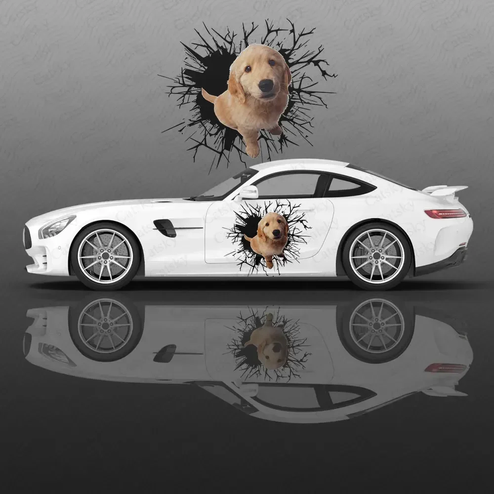 

Funny Dog Car Body Sticker Anime Itasha Vinyl Car Side Decal Sticker Car Decor Sticker Cars Protective Film