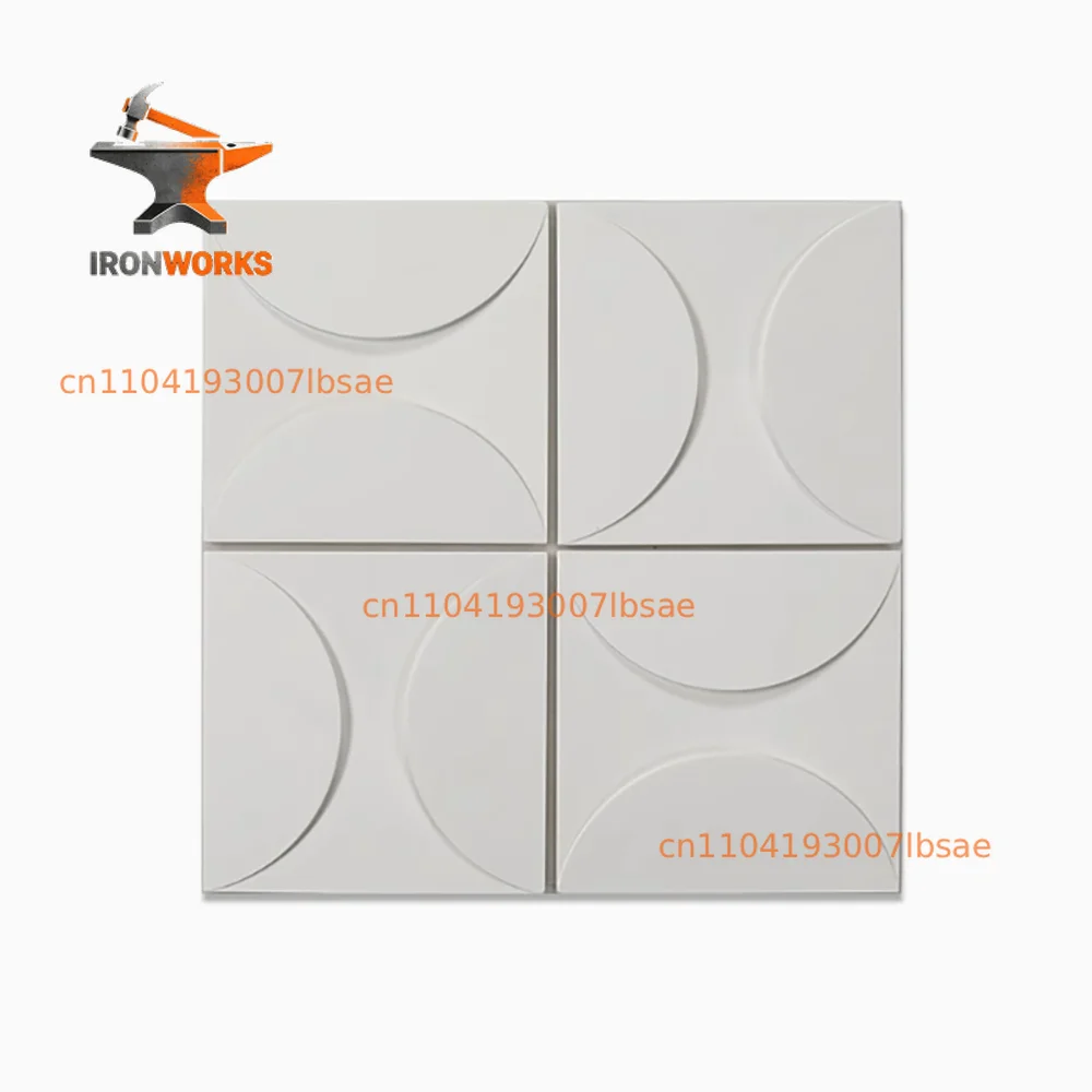 Gypsum Cement Brick Design Molds 3D Concrete Wall Tile Silicone Mold - DIY Textured Panel for Cafe, Restaurant Background Wall