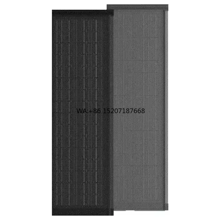 Tile Double Glass Waterproof for Pitched Roofs BIPV Solar Roof Tile High Efficiency N-Type Bifacial 140W Photovoltaic Roofing