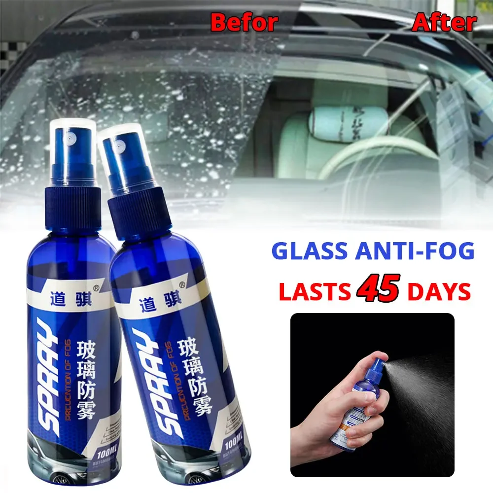 

100ml Car Antifogging Agent Auto Window Sight Coating Spray Glass Cleaner Waterproof Rainproof Anti-Fog Agent Water Repellent