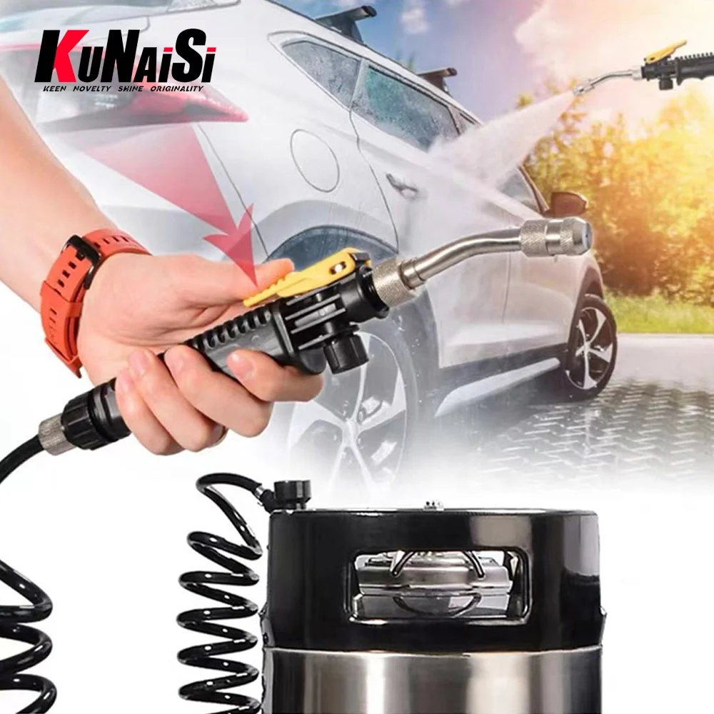 KUNAISI 19L Portable PPF Window Tint Keg, High-Pressure Water Tank For Car Wash And Cleaning