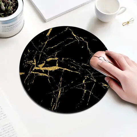 Rund musmatta Halkfri gummibas Små musmattor för kontor/hem 10 best sales liten musmatta - №4