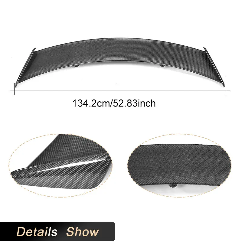 Carbon Fiber Car Rear Trunk Spoiler Wings For Jaguar F-TYPE Coupe 2-Door 2014-2018 Auto Rear Boot Lid Wing Lip Spoiler