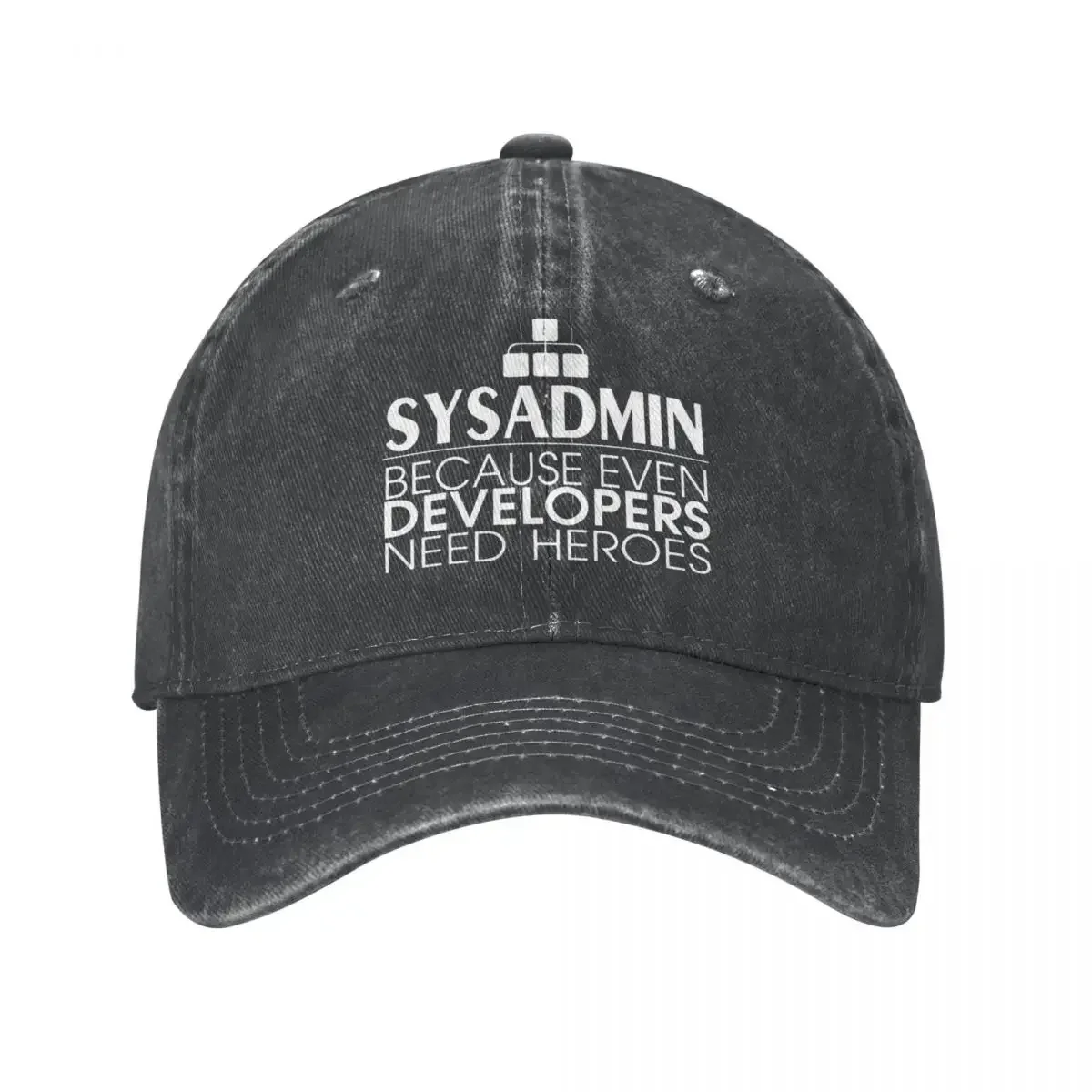Sysadmin المطورين أبطال الرجال قبعة بيسبول لينكس Sysadmin مدير المتعثرة غسلها قبعات قبعة خمر في الهواء الطلق Snapback قبعة