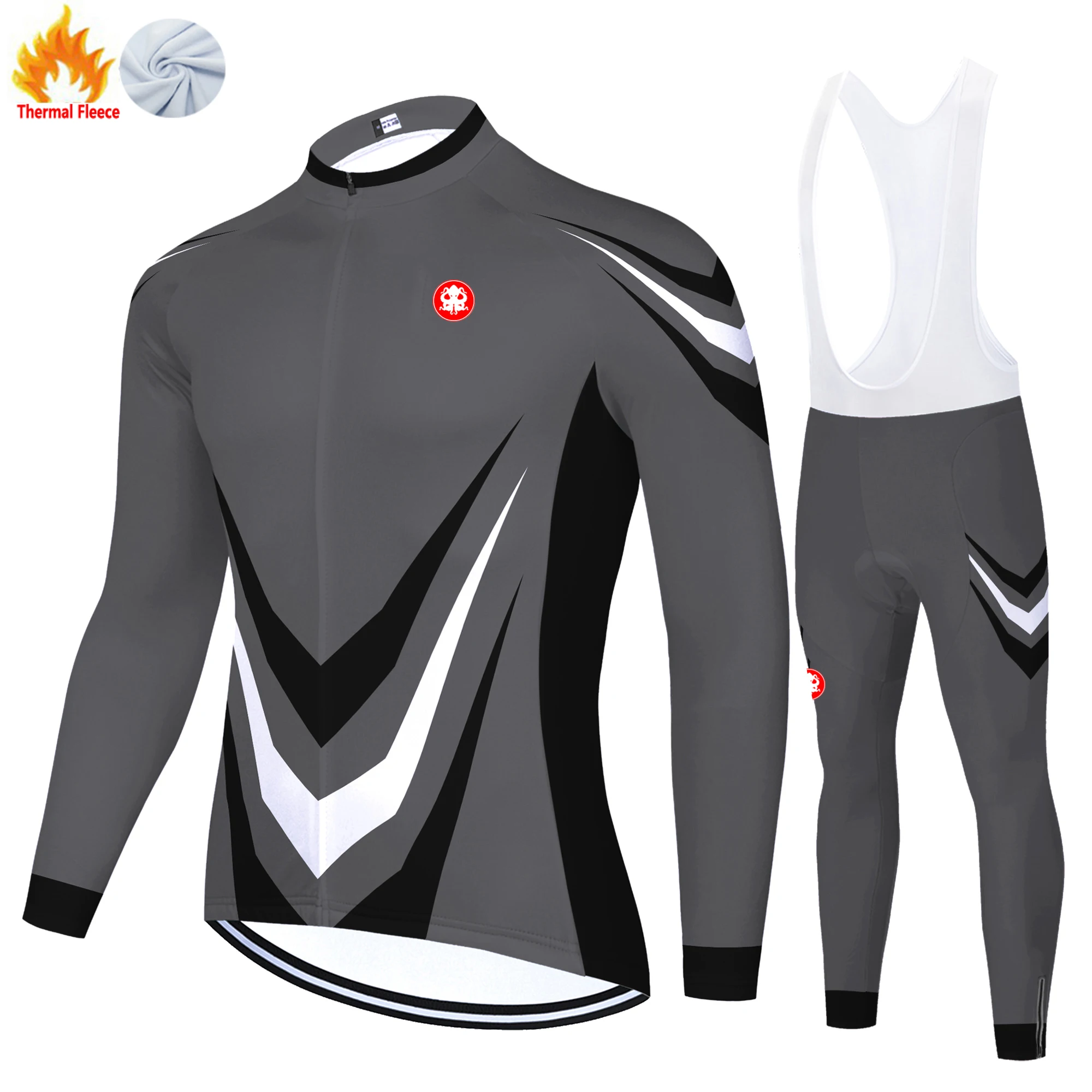 

KRAKEN OCTOPUS Winter Thermal Fleece conjunto ciclismo masculino cycling jersey ropa mtb mtb의류 bicicleta de carretera cyclisme