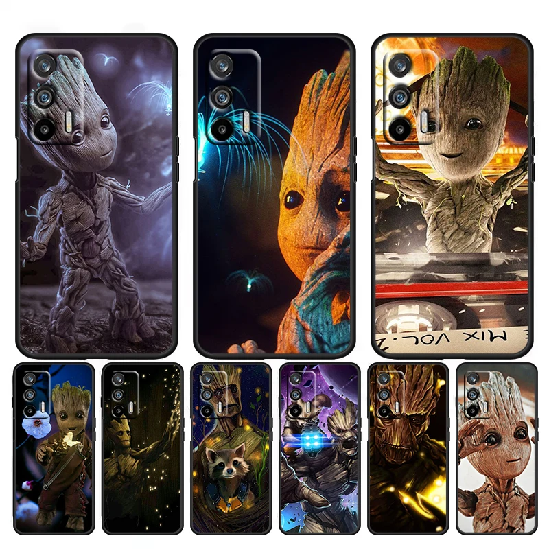 

Marvel Groot Cool For OPPO Reno 7 Pro SE Z 6 Lite Pro 5 Lite 4 Lite Z 2 Z 4G 5G Silicone Soft Black Phone Case