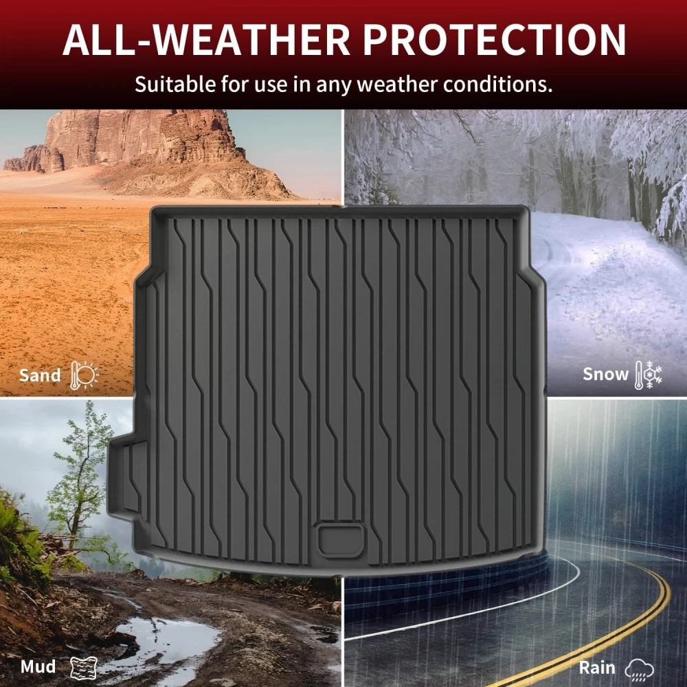 Für ZEEKR 001 2024 2025 2026 Auto-Fußmatten Kofferraummatte TPE 3D Fußmatten-Set Allwetter Wasserdicht Linkslenker – Detail 8