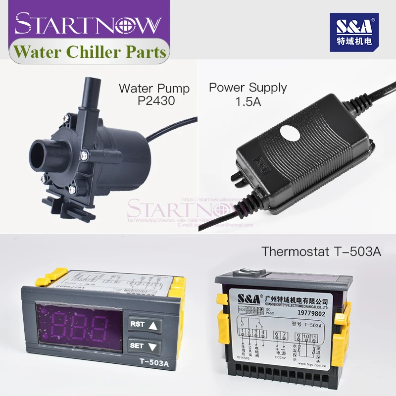 

Startnow P2450 P2430 Water Pumps For S&A CW3000 AG/DG CW5000 AG/DG/AH/DH Industrial Water Chiller Pump P2402A